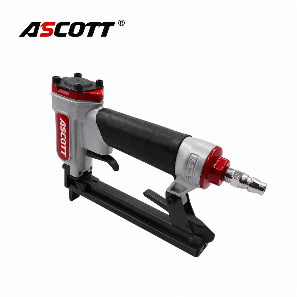 ASCOTT 1013J Air Stapler 20Ga Pneumatic Nailer for Furniture Upholstery Tack Gun Framing Nailer Woodworking DIY Home