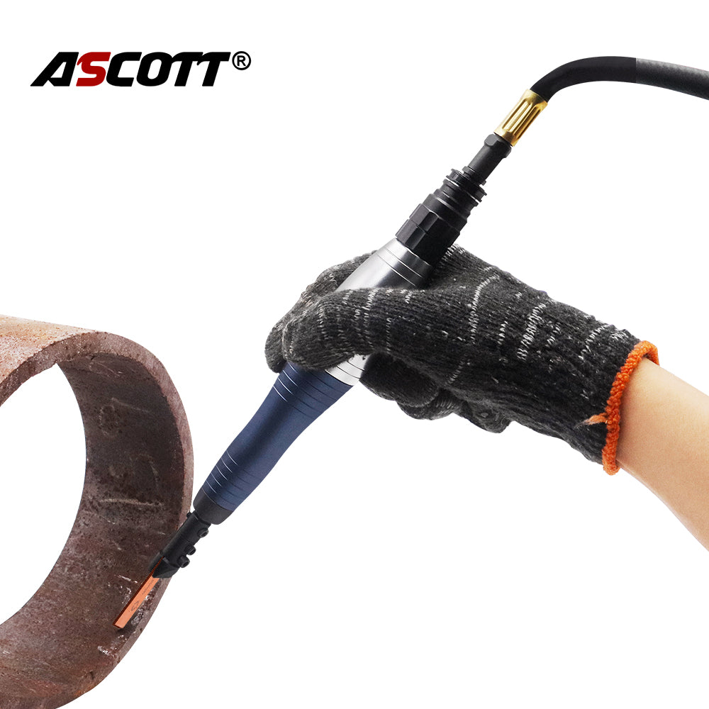 ASCOTT Pneumatic Micro Pencil Grinder Multifunction Air Machine Files Industrial Grade Engraving Polishing Micromotor Tool Kit