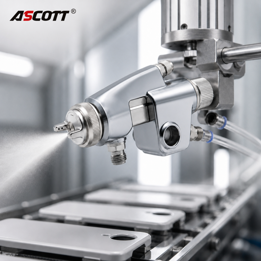 ASCOTT WA-101 Automatic Spray Gun Spraying Equipment for Paint Atomisation for Hardware Wooden Products and Plastic Spraying