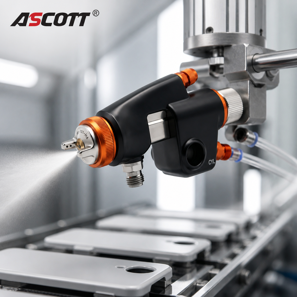 ASCOTT DM-666 Automatic Paint Spray Gun Spray Equipment for Atomized Coating of Hardware Wood and Plastic