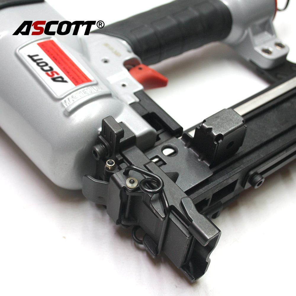ASCOTT RP2638 Heavy Duty Pneumatic Stapler Wide Crown 16GA Industrial Use U-Shaped Staples for Securing Wooden Pallets and Crates Reinforcing Sofa Frames Nailing Wooden Fences