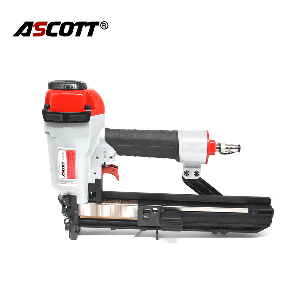 ASCOTT RP2638 Heavy Duty Pneumatic Stapler Wide Crown 16GA Industrial Use U-Shaped Staples for Securing Wooden Pallets and Crates Reinforcing Sofa Frames Nailing Wooden Fences