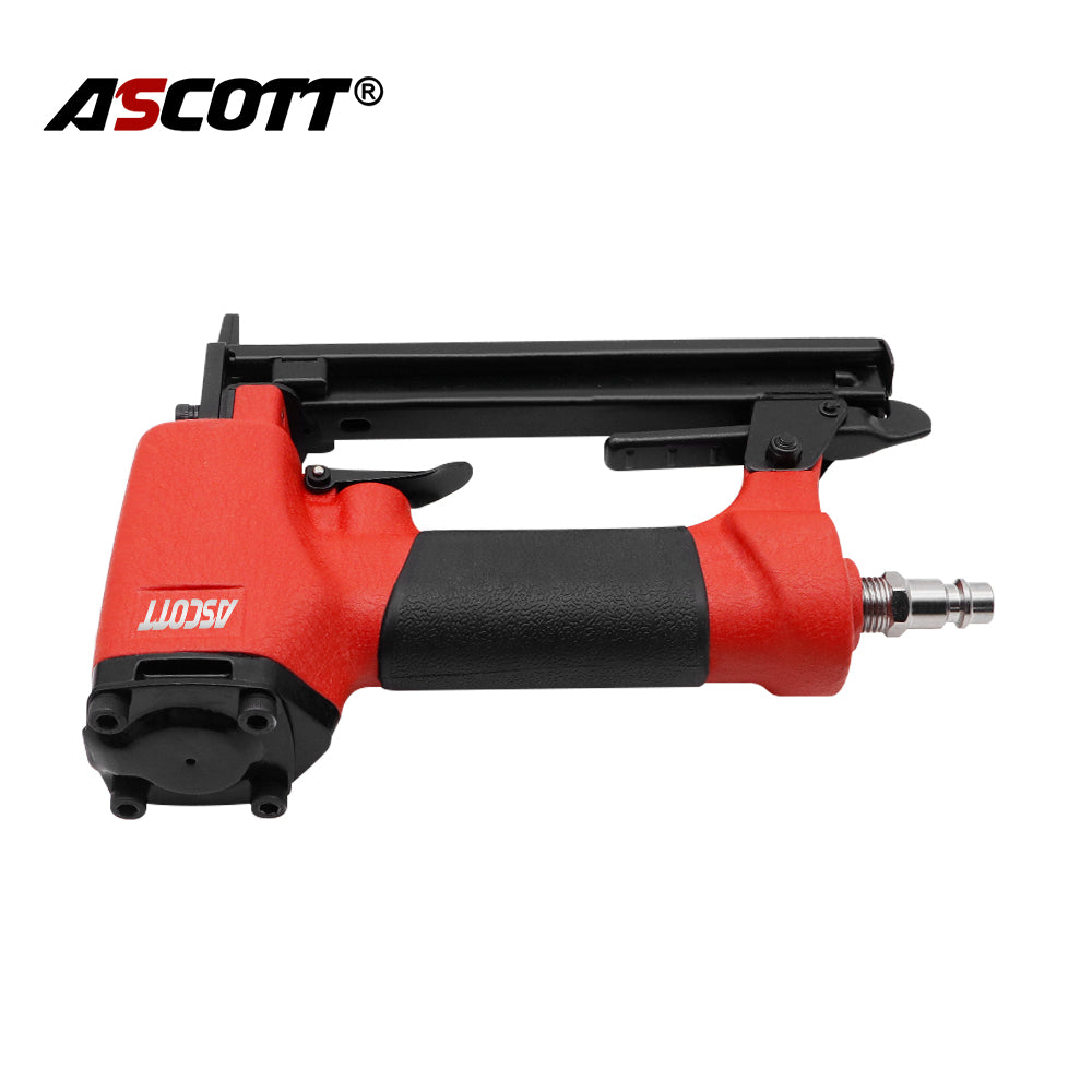 ASCOTT 1013J Air Stapler 20GA Pneumatic Nail Gun 5-13mm Nails for Sofa Wooden Fence Floor Woodworking Furniture Decoration DIY