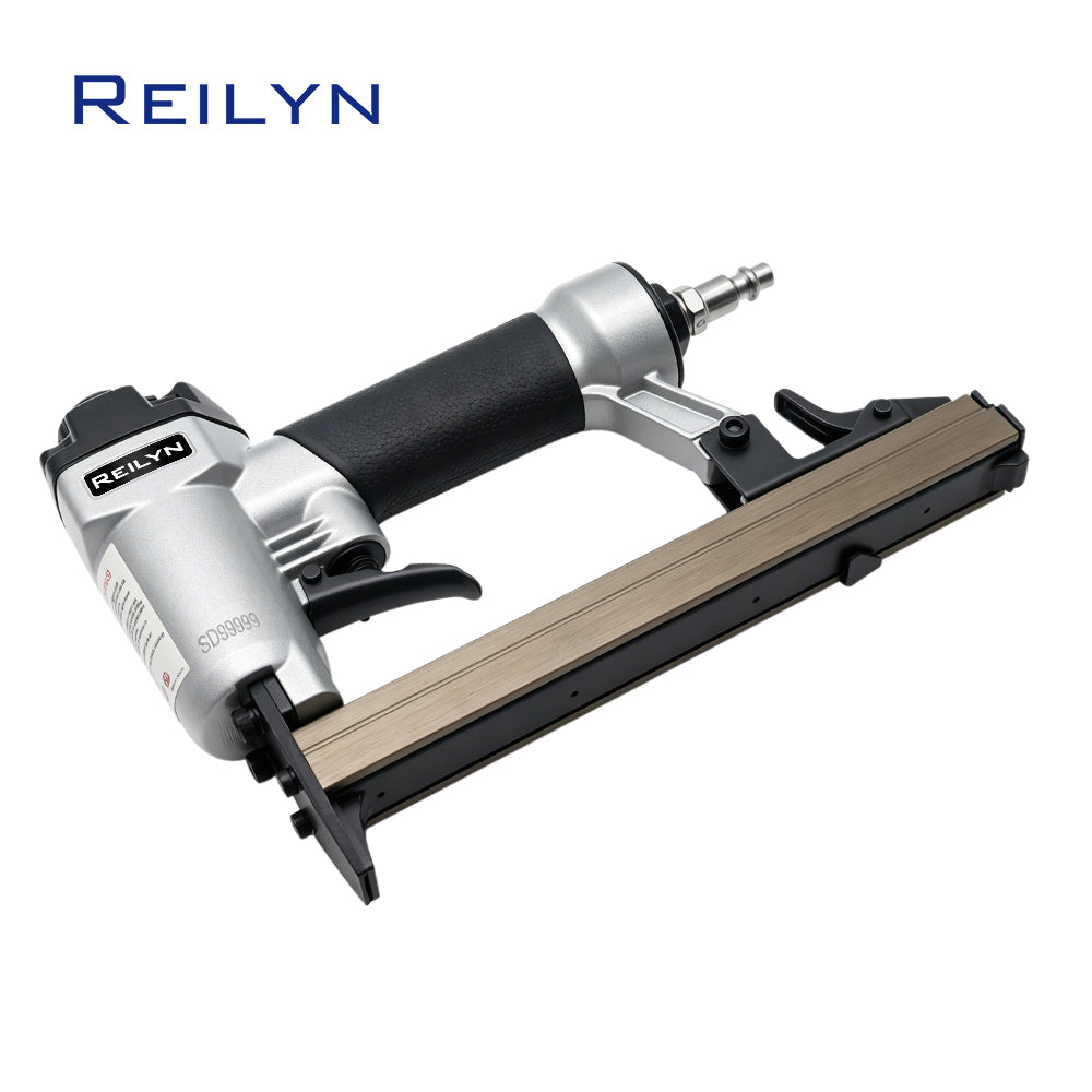 ASCOTT Pneumatic Stapler 8016 21GA U-shaped Staple Gun for Securing Fabric Leather Panels And Soft Decor