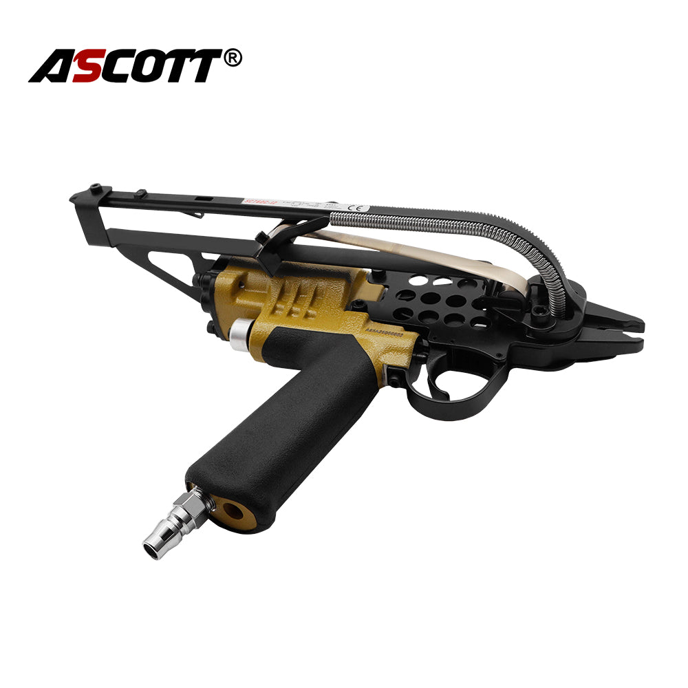 ASCOTT  SC760C-I2 Extended Nozzle C-Style Pneumatic Nail Gun  for Wire Metal Mesh And Spring Frame Binding