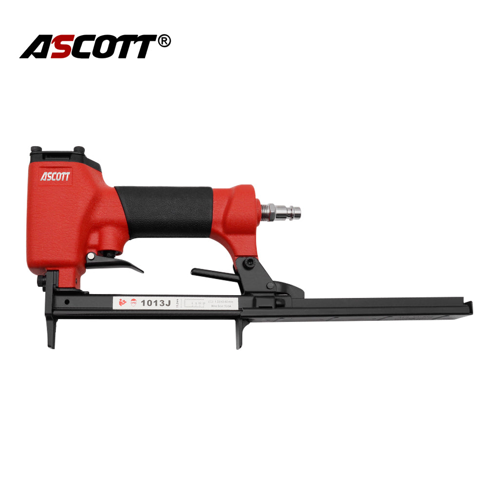 ASCOTT 1013J Air Stapler 20GA Pneumatic Nail Gun 5-13mm Nails for Sofa Wooden Fence Floor Woodworking Furniture Decoration DIY