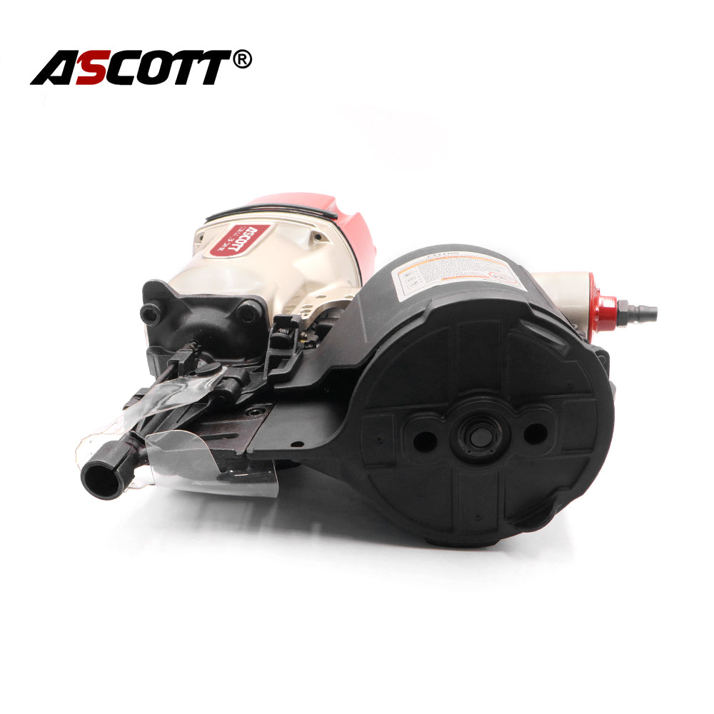ASCOTT  Framing Nail Gun CN100 Heavy Duty Pallets and Crating Air Coil Nailer for Woodworking Projects Furniture And Fences