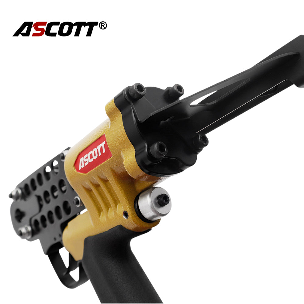 ASCOTT  SC760C-I2 Extended Nozzle C-Style Pneumatic Nail Gun  for Wire Metal Mesh And Spring Frame Binding