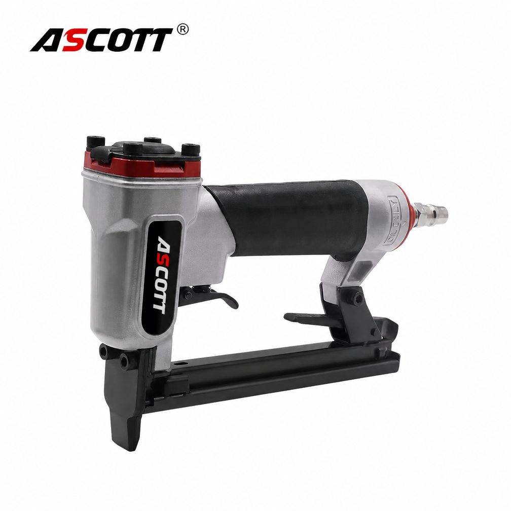 ASCOTT 1013J Air Stapler 20Ga Pneumatic Nailer for Furniture Upholstery Tack Gun Framing Nailer Woodworking DIY Home