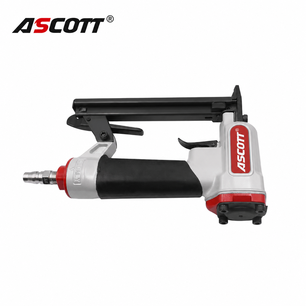 ASCOTT 1013J Air Stapler 20Ga Pneumatic Nailer for Furniture Upholstery Tack Gun Framing Nailer Woodworking DIY Home