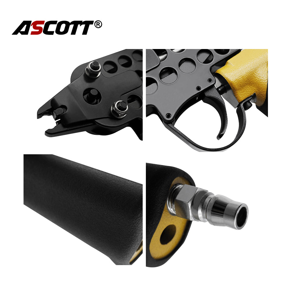 ASCOTT  SC760C-I2 Extended Nozzle C-Style Pneumatic Nail Gun  for Wire Metal Mesh And Spring Frame Binding