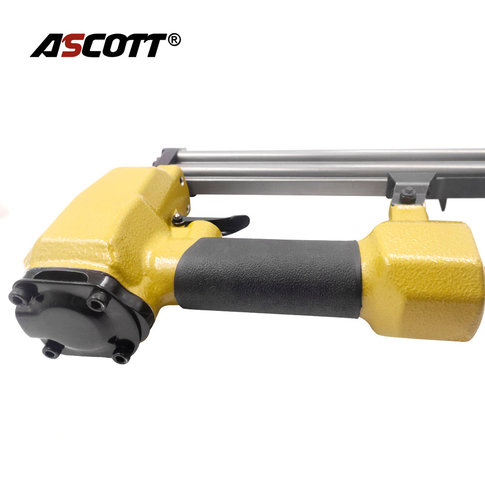 ASCOTT F32 Air Nailer Stapler 18Ga Small Fixing Nail Gun for Furniture Plywood Binding Woodworking DIY Upholstery Fastener