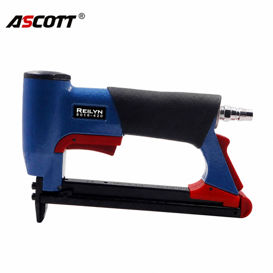 ASCOTT 8016-420 Pneumatic Mattress Stapler | 21GA Furniture & Bedding Stapler