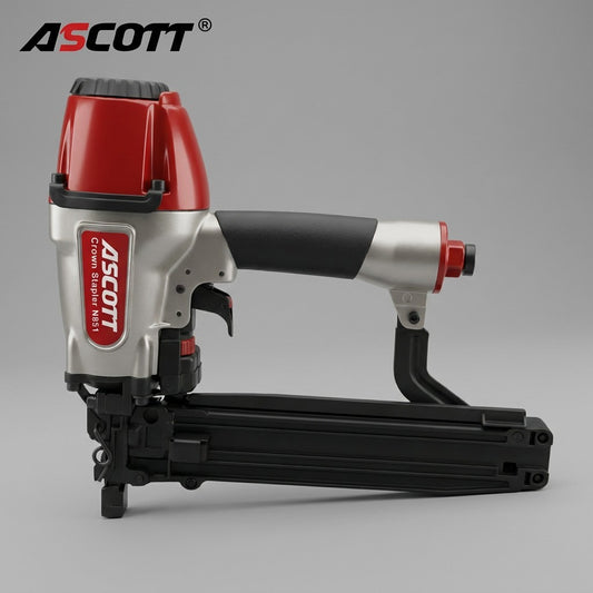 ASCOTT N851 Pneumatic Medium Crown Stapler | 16GA Pallet & Crate Stapler