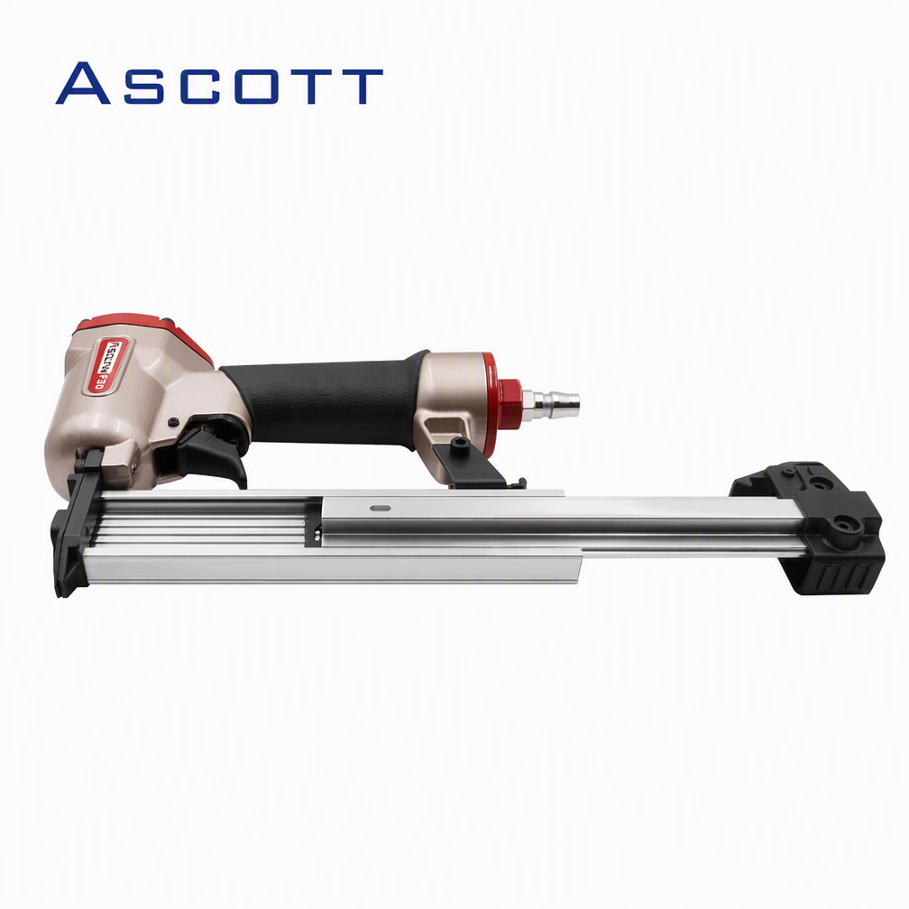 ASCOTT F30 Pneumatic Stapler 18Ga 30mm Air Brad Nailer for Decorative Furniture Construction Upholstery Woodworking DIY