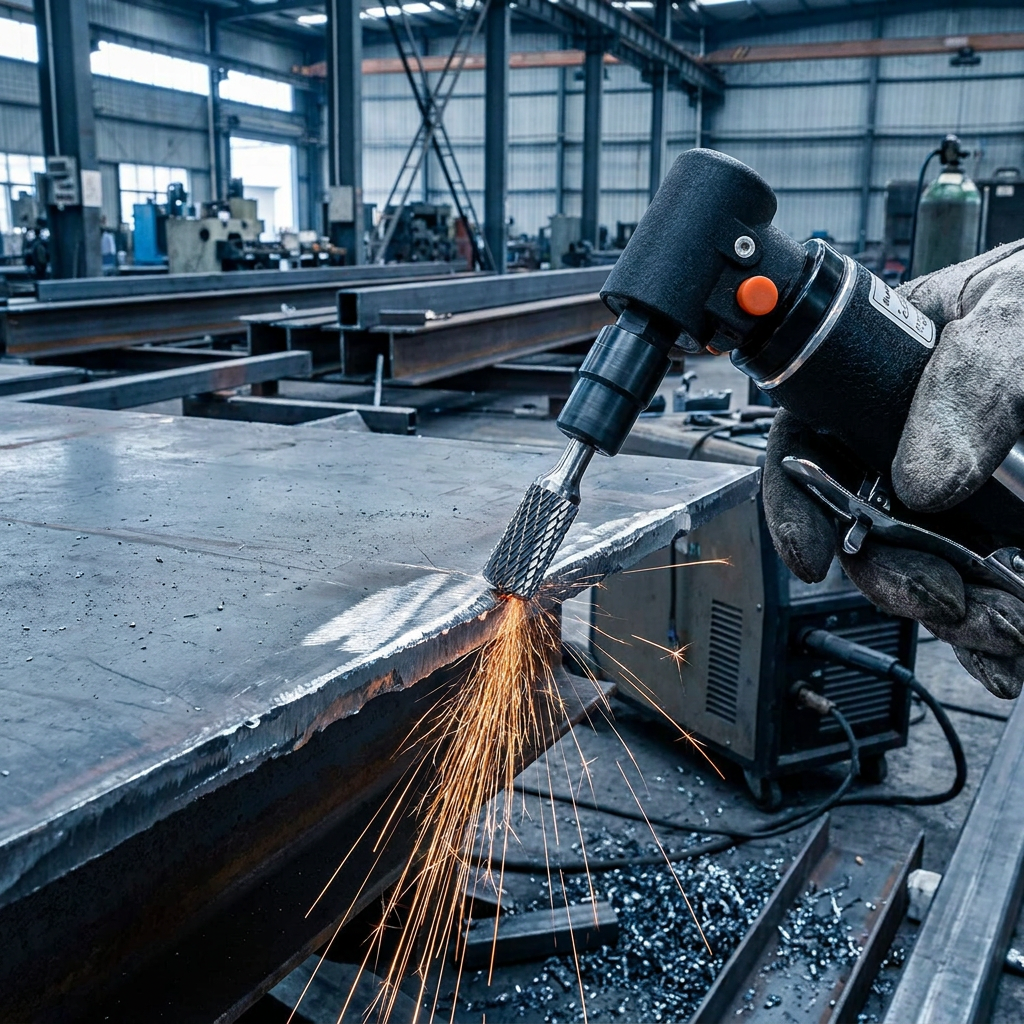 ASCOTT 90° Pneumatic Angle Grinder HY-543L for Metal Grinding and Polishing Deburring