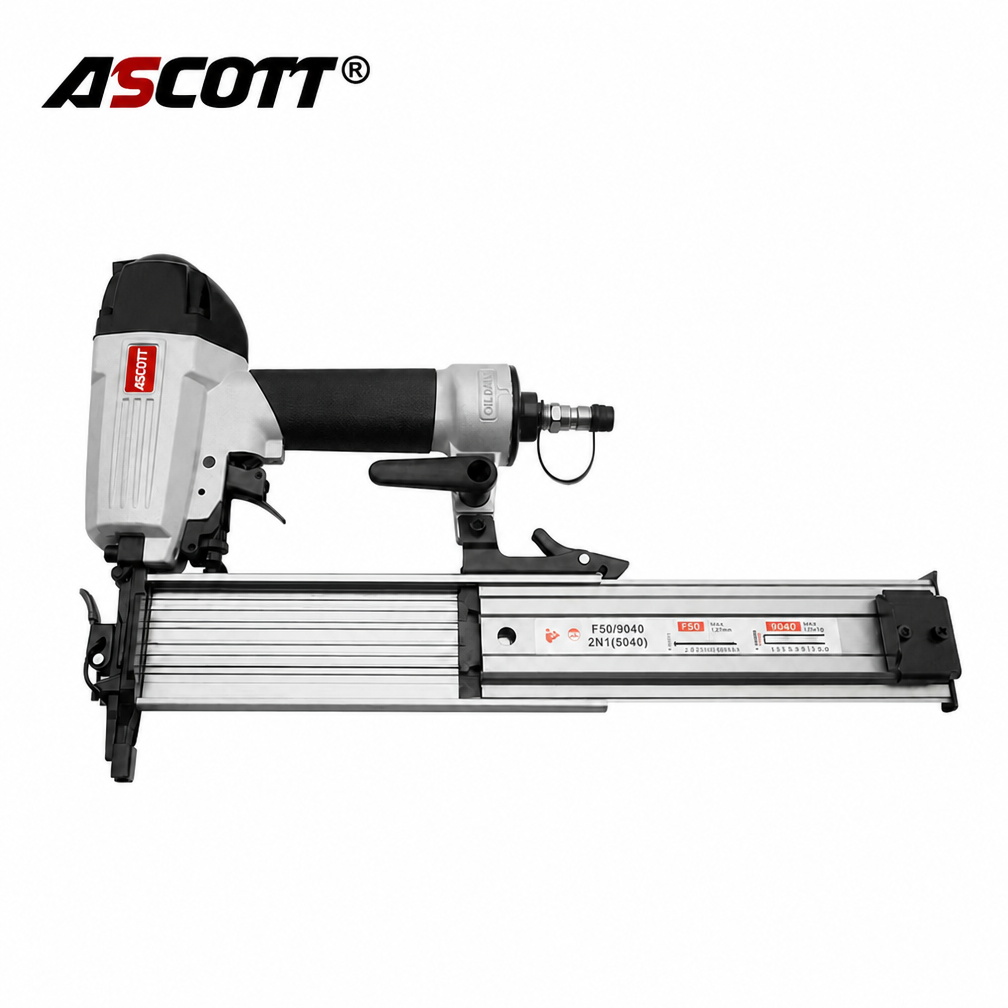 ASCOTT 18GA F50 2IN1 9040 Pneumatic Nail Gun for Home Carpentry Decorative Panel Joining And Fixing Thin Wood Board
