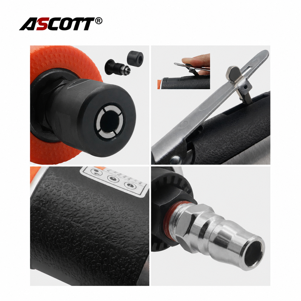 ASCOTT HY-245L Pneumatic Engraving Grinder Sander for Deburring Metal Grinding Welds Mold Trimming And Polishing Auto Repair