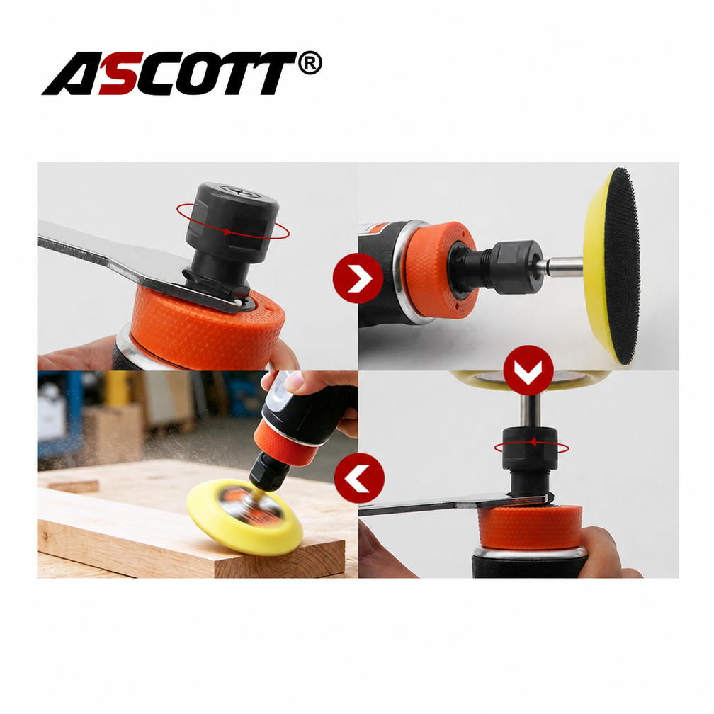 ASCOTT HY-245L Pneumatic Engraving Grinder Sander for Deburring Metal Grinding Welds Mold Trimming And Polishing Auto Repair