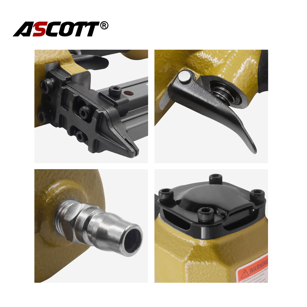 Industrial&DIY F32 Pneumatic Brad Decoration Nail Gun 10-32mm 18GA Furniture Fastening Tools Portable Air Straight Finish Nailer