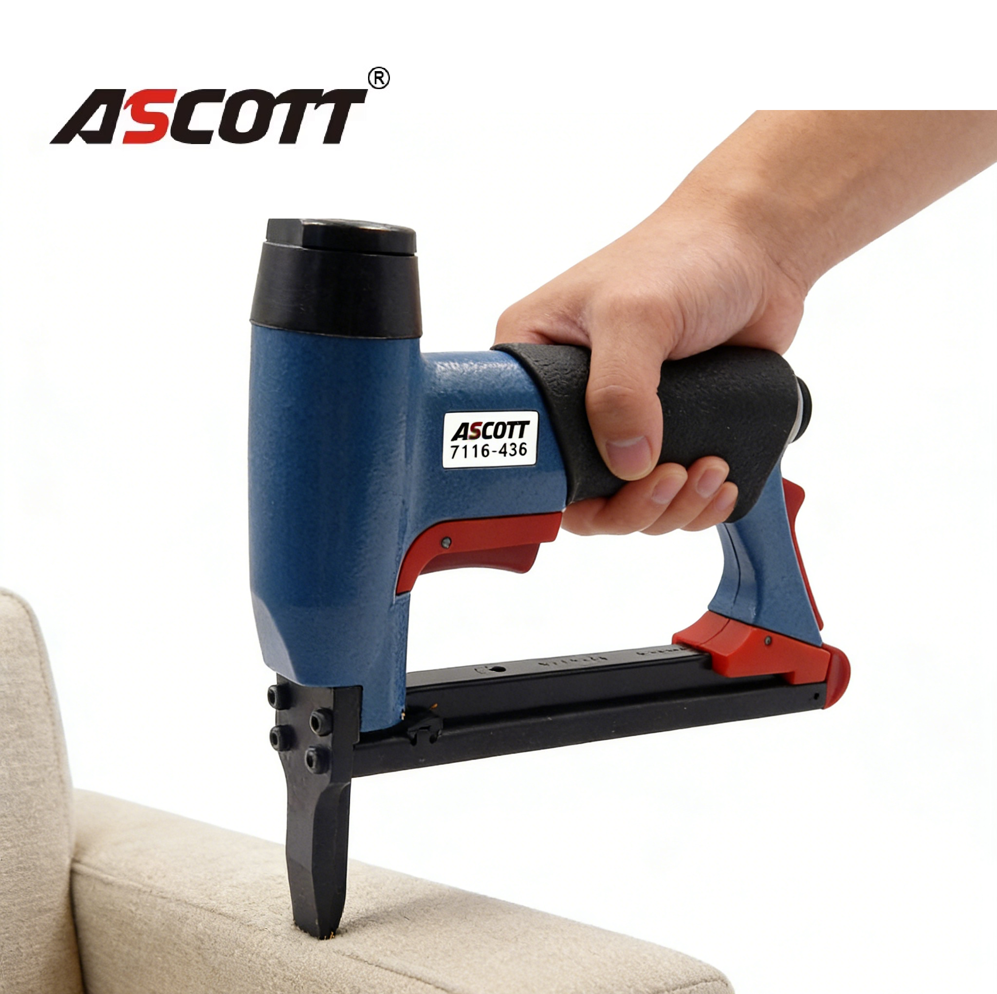 Industrial 7116-436 Fine Wire Upholstery Stapler Air Finish Nailer
